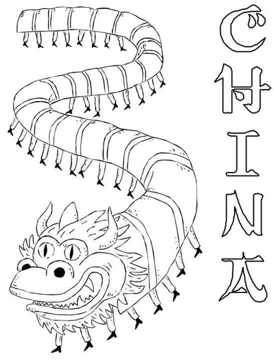 Dragones chinos para colorear - Imagui