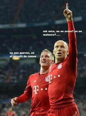 Imágenes Chistosas del partido Real Madrid vs Bayern Munich ...