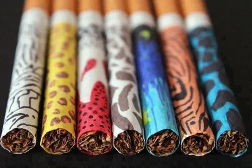 Cigarros de colores con frases - Imagui
