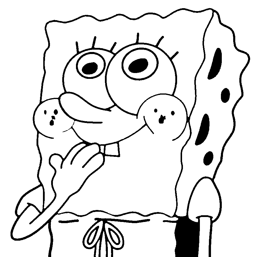 Imágenes para colorear a Bob Esponaja-3 | Bob Esponja 3000