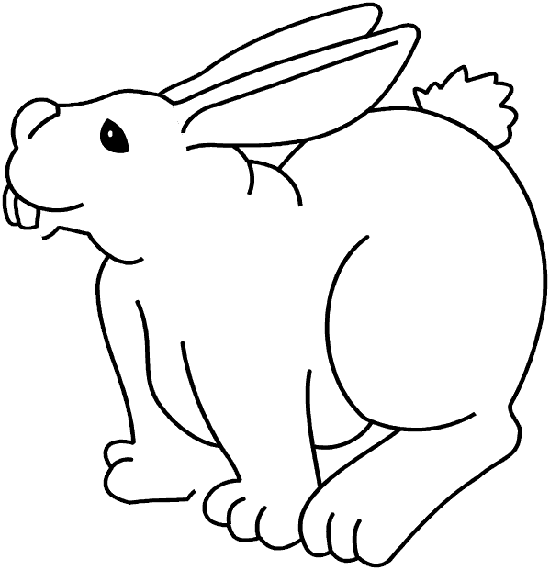 Conejo infantiles para colorear - Imagui