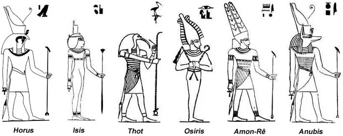 Imagenes para colorear de dioses egipcios - Imagui