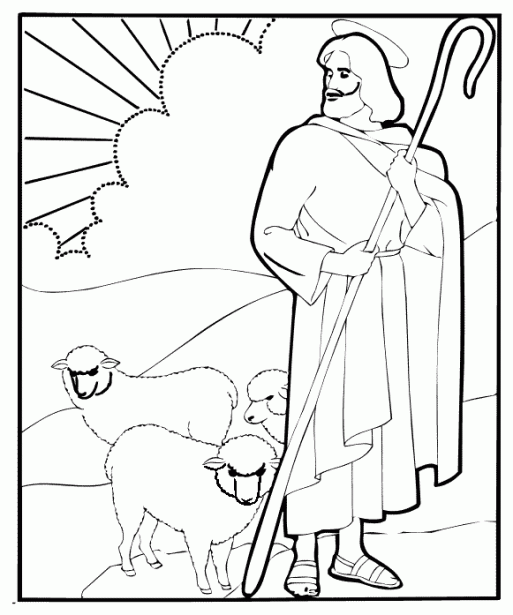 Imagenes para colorear de Jesus el buen pastor - Imagui