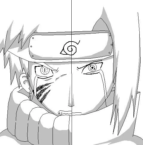 Imagenes para colorear de Naruto vs sasuke - Imagui
