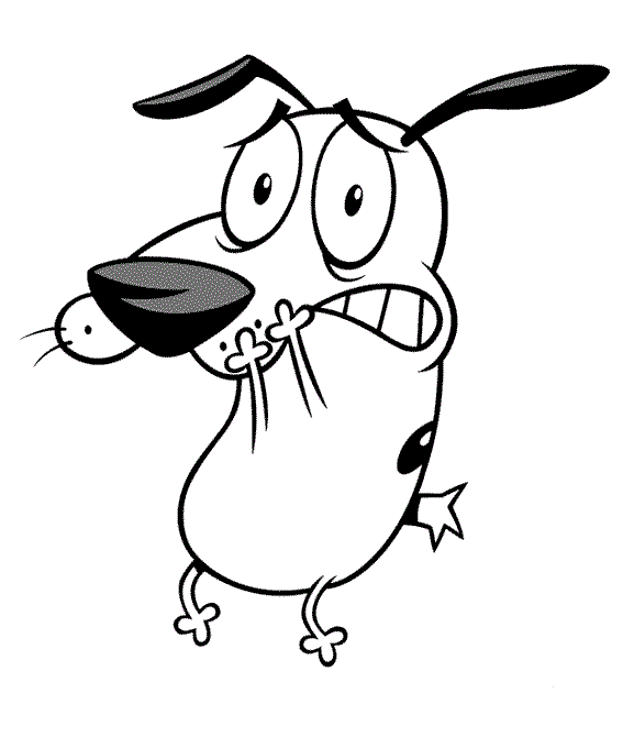 Dibujos de Chowder y Coraje el Perro Cobarde para colorear ...