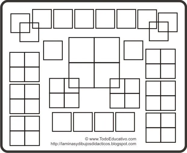 Imágenes de cuadrados para colorear - Imagui Imágenes de cuadrados para colorear - Imagui