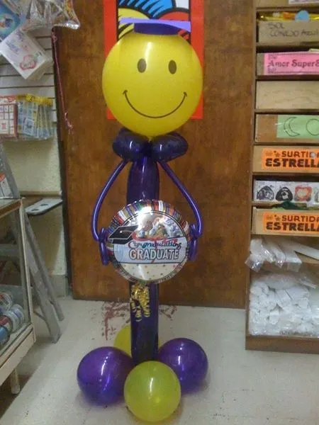 Decoración con globos para graduación - Imagui