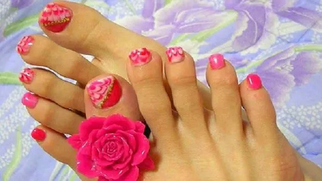 7 imágenes de decoracion de uñas de los pies | La decoracion de uñas