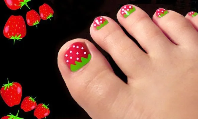 7 imágenes de decoracion de uñas de los pies | La decoracion de uñas