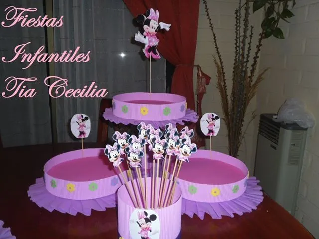 Decoración de fiestas infantiles de la Minnie coqueta ...