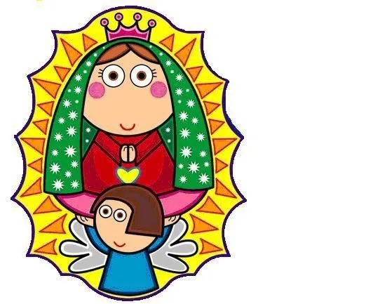 Dibujos a color ♥: Virgencita de Guadalupe