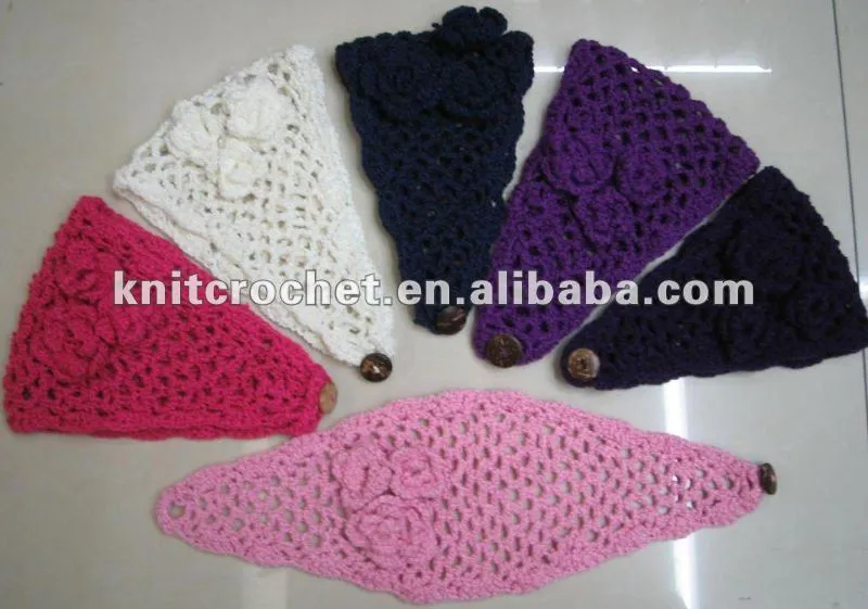 Diademas a crochet con patrones - Imagui