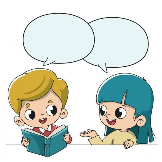 Imágenes de diálogos entre niños
