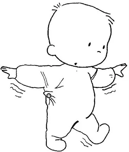 Bebé caminando para dibujar - Imagui