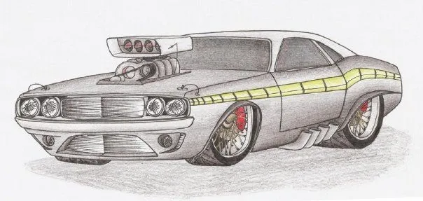 Dibujos de autos hechos a mano. | Coches y Motores