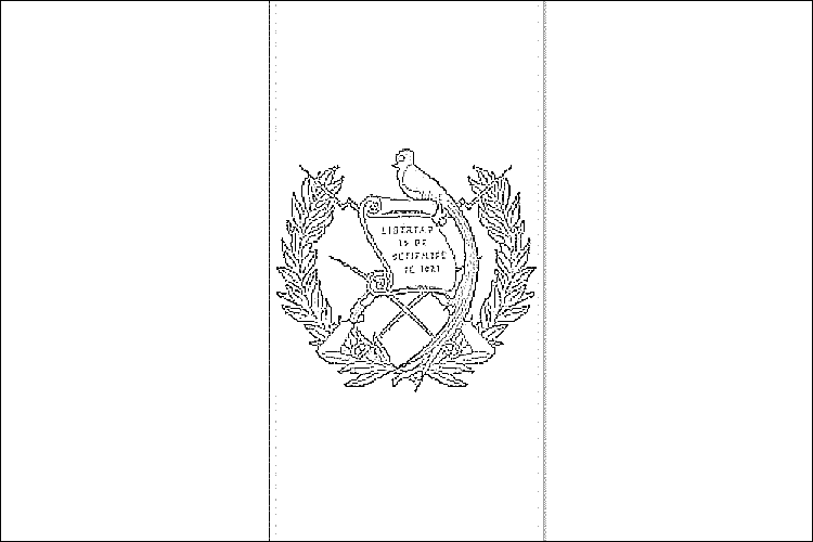 Escudo de la bandera de Guatemala para colorear - Imagui