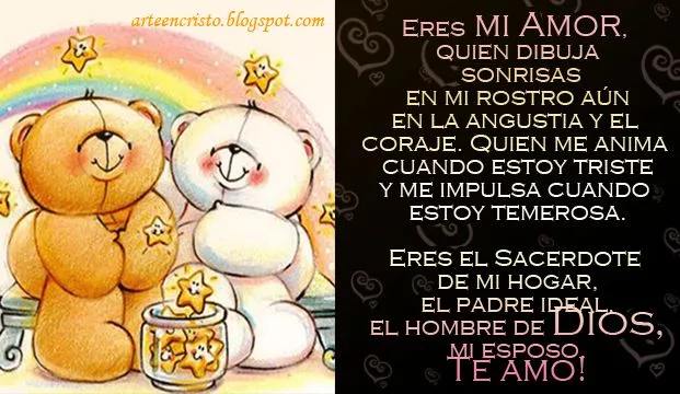 Postales Cristianas Arte en Cristo...: Esposo, Eres mi Amor y ... Postales Cristianas Arte en Cristo...: Esposo, Eres mi Amor y ...
