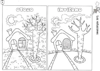 Imagenes de estaciones del año para colorear - Imagui Imagenes de estaciones del año para colorear - Imagui