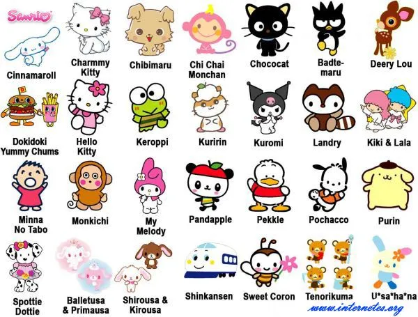Todos los personajes de Hello Kitty - Imagui