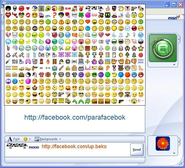 Cositas Facebook: Para MSN: Gran cantidad de Emoticonos y Caritas ...