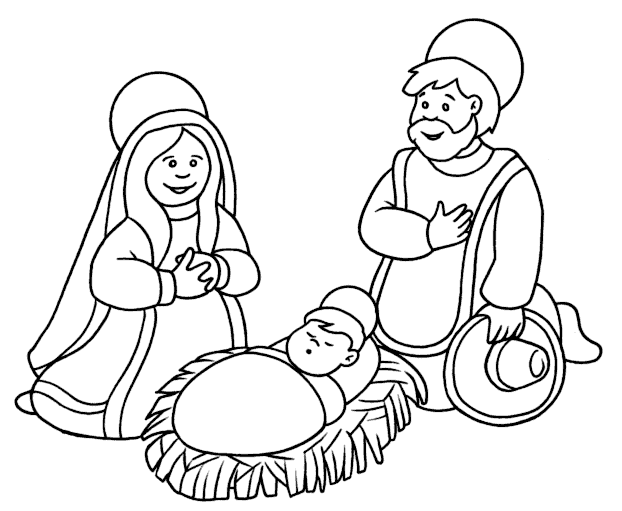 Dibujo de familia de Jesus para colorear - Imagui