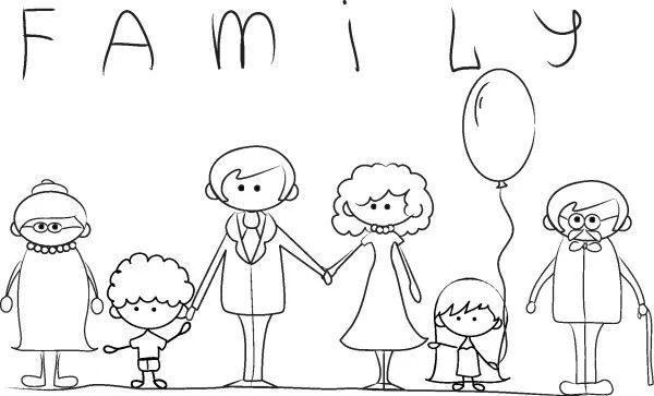 Imágenes del Día de la Familia para pintar, colorear e imprimir el ... Imágenes del Día de la Familia para pintar, colorear e imprimir el ...