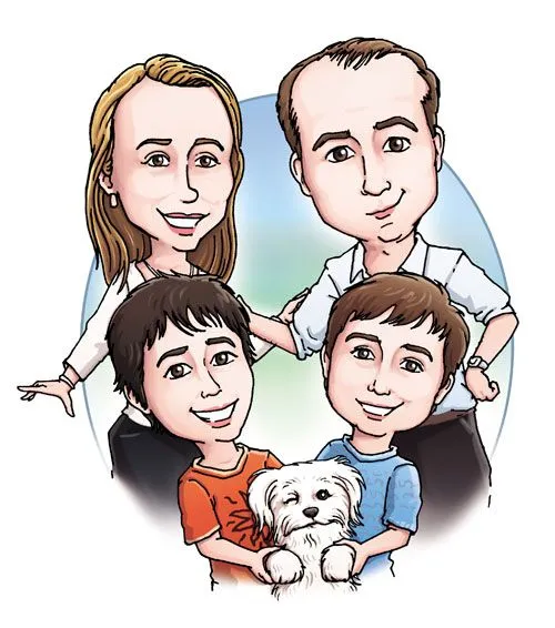 Imagenes de familias en caricatura - Imagui