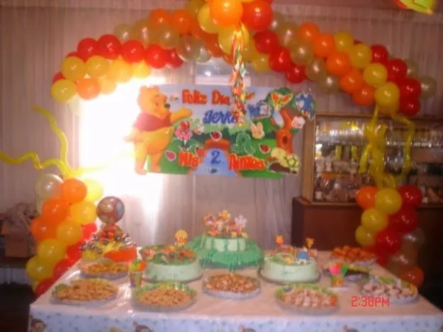 Decoraciónes de fiesta infantiles de Winnie Pooh - Imagui