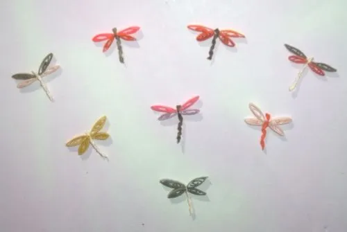 libélulas en filigrama