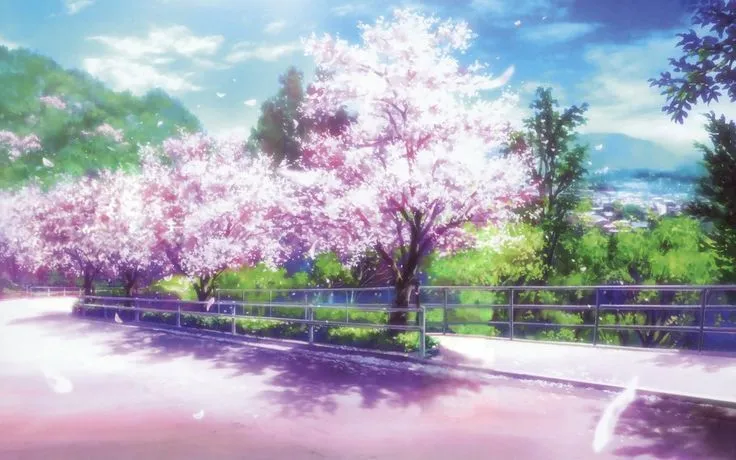 Imagenes de flores de cerezo anime - Imagui
