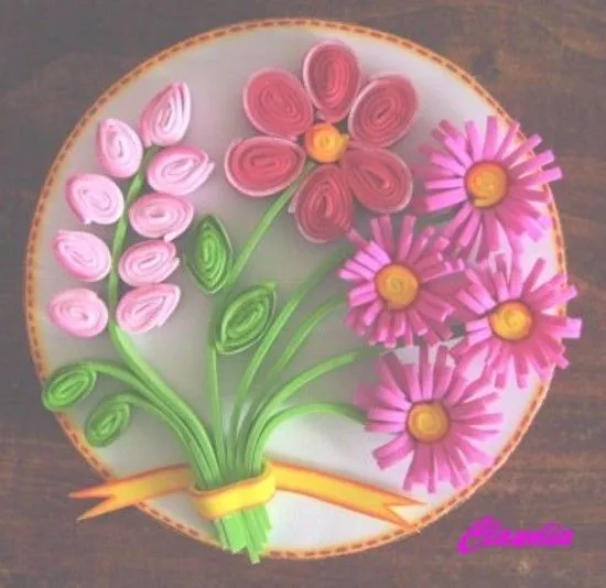 Imágenes de flores en foami con caritas - Imagui