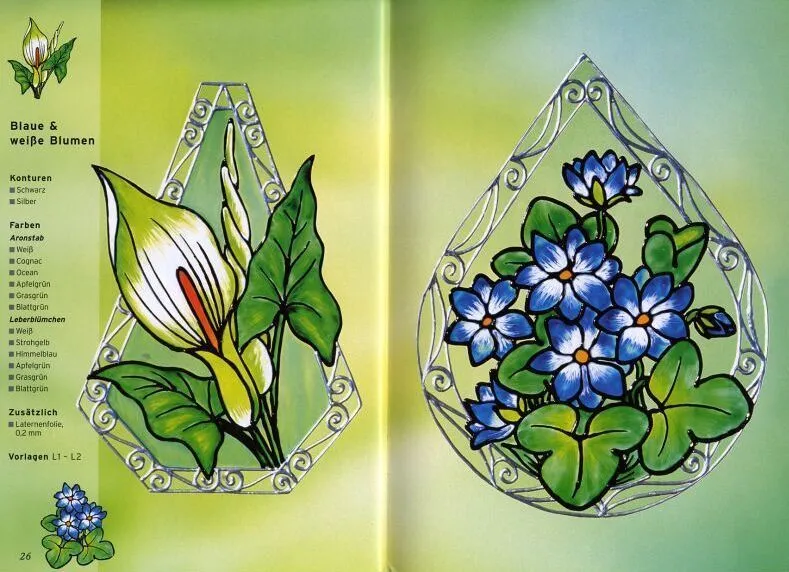 Imagenes de flores para vitrales - Imagui