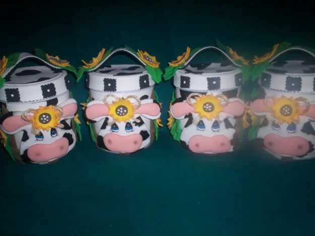 Potes de cocina decorados con foami - Imagui
