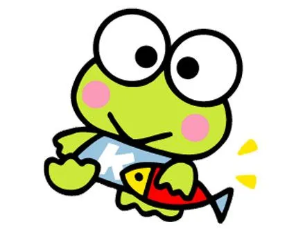 Imagenes, Fotos y Carteles para Compartir: Keroppi con un pez Imagenes, Fotos y Carteles para Compartir: Keroppi con un pez