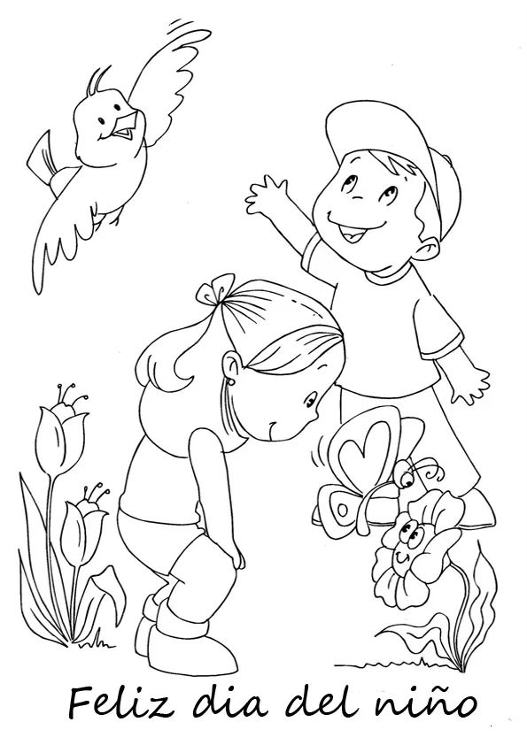Imagenes y fotos: Dibujos Dia del Niño para Pintar, parte 1 Imagenes y fotos: Dibujos Dia del Niño para Pintar, parte 1