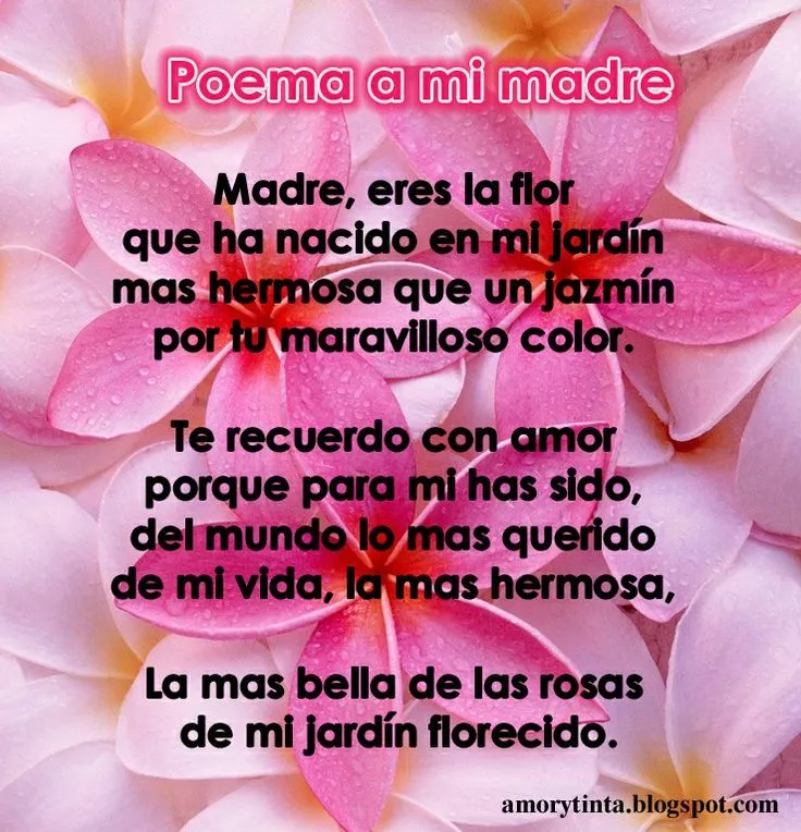 Imágenes con Frases y Poemas bonitos para el Día de la Madre ... Imágenes con Frases y Poemas bonitos para el Día de la Madre ...
