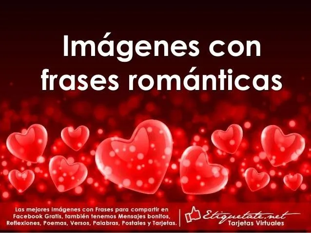 Imágenes con Frases Románticas de Amor para Facebook Gratis | Etiquet…