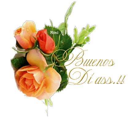 80 Buenos Días a Ti gifs.: Rosas Naraja