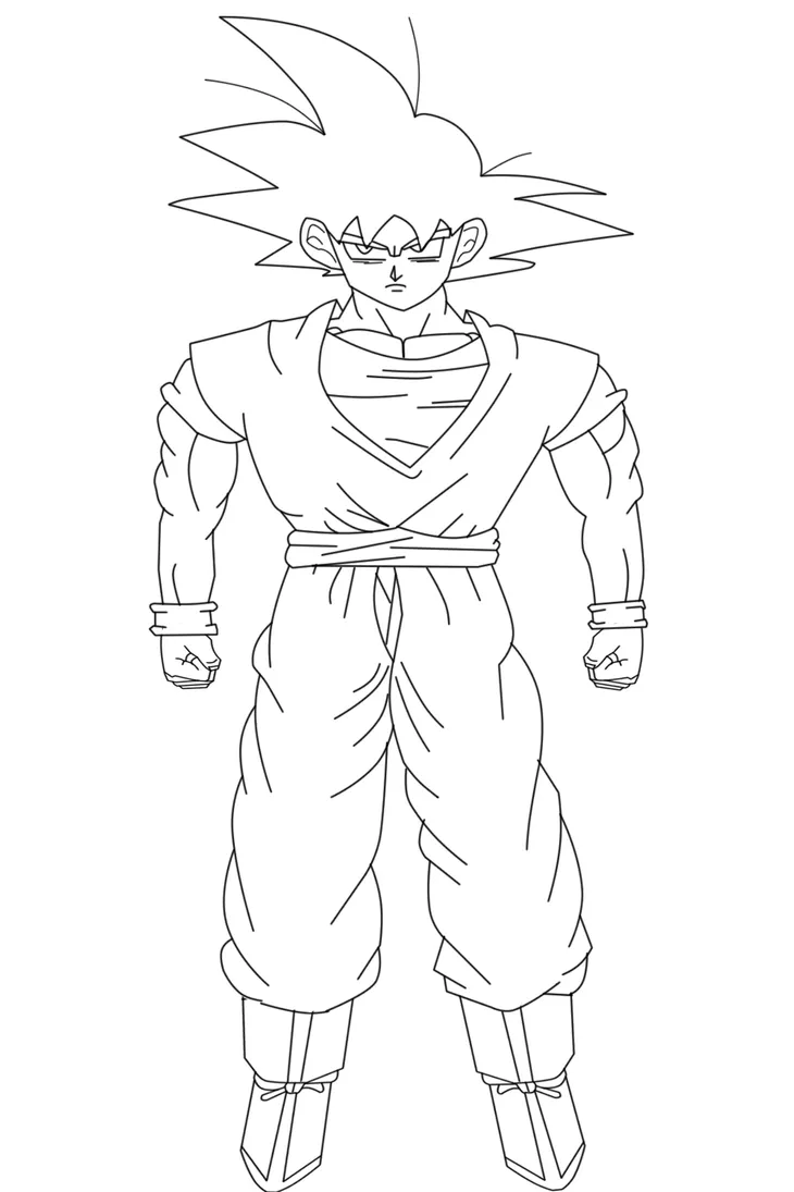 Imagenes de goku para colorear - Dibujos para colorear - IMAGIXS Imagenes de goku para colorear - Dibujos para colorear - IMAGIXS