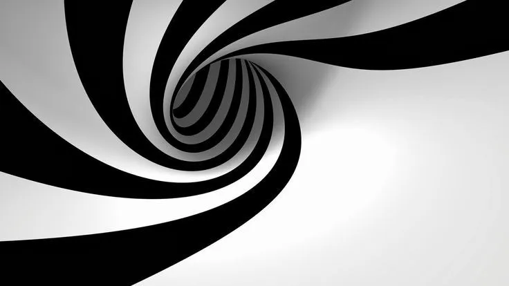 Imágenes Hilandy: Fondo de Pantalla Abstracto Tunel blanco y negro ...