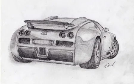 Imagenes Hilandy: Fondo de Pantalla Bugatti veyron drawing