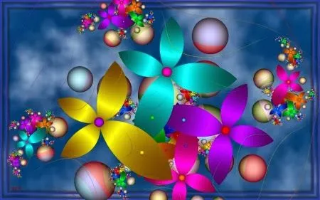 Fondo de Pantalla Flores de colores | Imágenes Hilandy