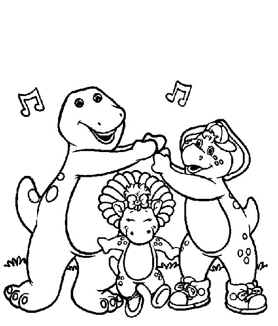 Imagen para colorear Grupo de dinosaurios | Imagenes.Horabuena.com