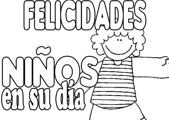 Imágenes infantiles del Día del Niño para colorear e imprimir ... Imágenes infantiles del Día del Niño para colorear e imprimir ...
