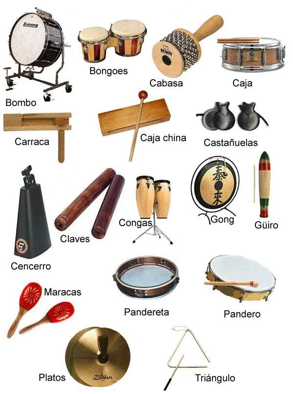 Imágenes de instrumentos musicales de cuerda, viento, percusion y ...