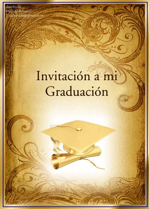 Tarjeta de invitacion para una graduacion - Imagui