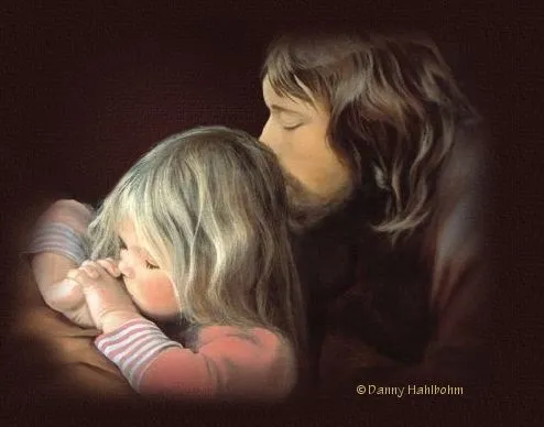 Imagenes de Jesus: orando con niños