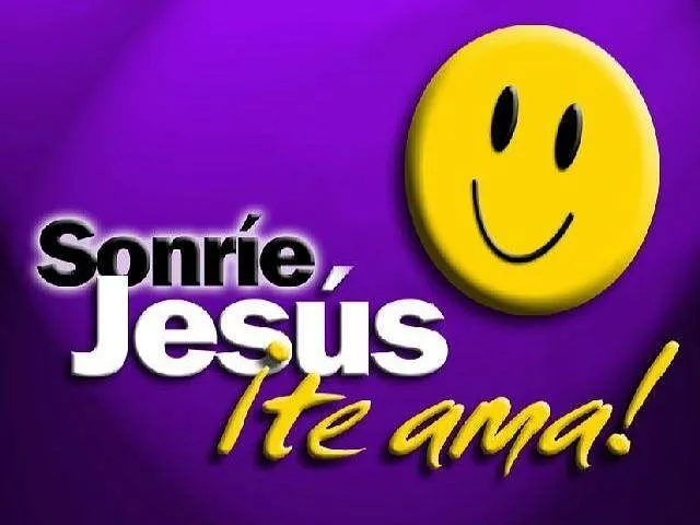 Sonríe Jesús te ama, fondo de pantalla para el tablet - Pcrist