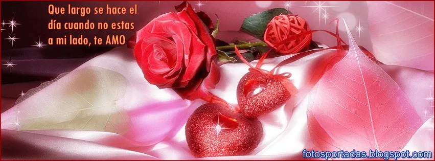 Imágenes lindas de rosas y corazones para portadas de facebook ...