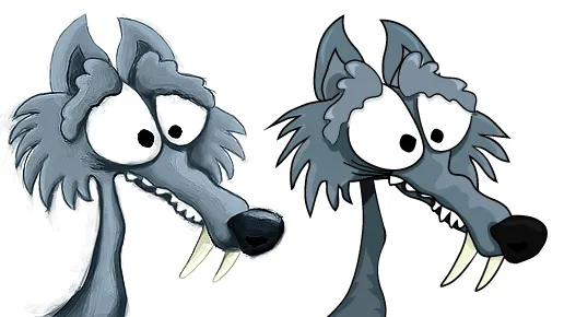 Lobos en caricaturas imágenes - Imagui
